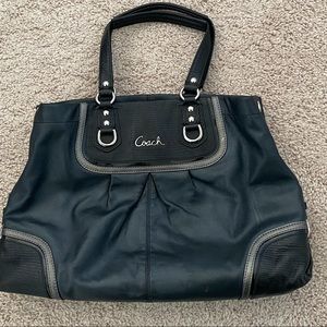 Coach leather bag.